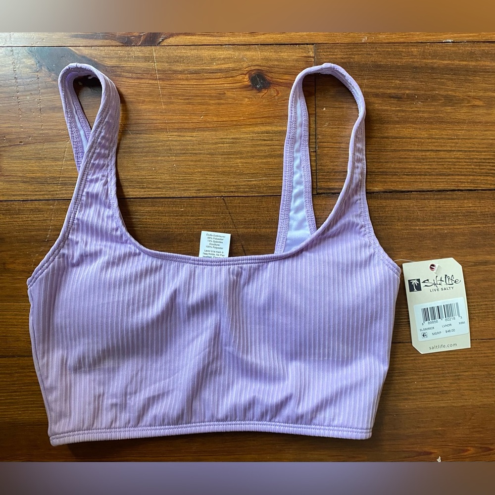Salt Life Women’s Lilac Purple Swimsuit Top NWT
